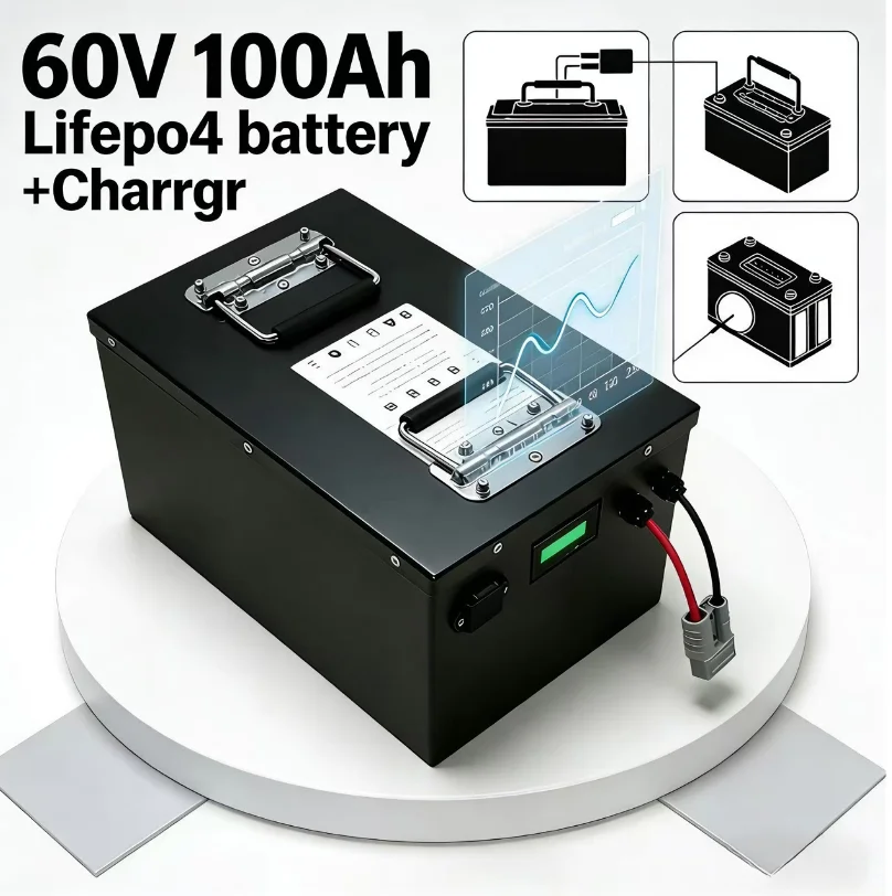 Batteria LiFePO4 60V 100Ah/120 - 72V 40Ah Lifepo4 Battery Pack recensione e prezzo