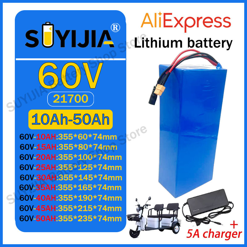Batteria al Litio 21700 60V 50 - 60V 50Ah Electric Scooter Battery recensione e prezzo