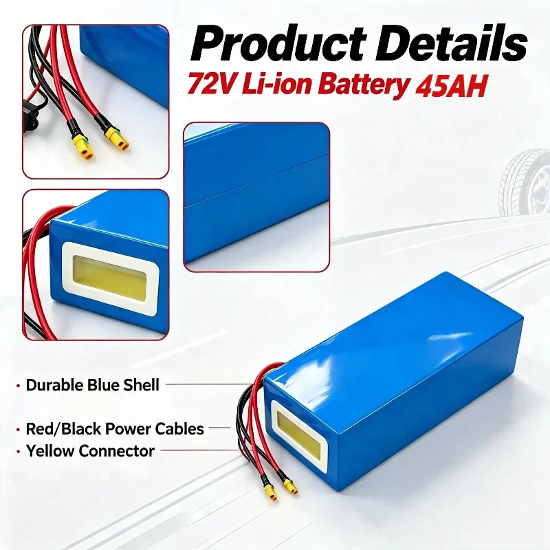 Batteria al Litio a Forma di T - 72V 40Ah Lifepo4 Battery Pack recensione e prezzo
